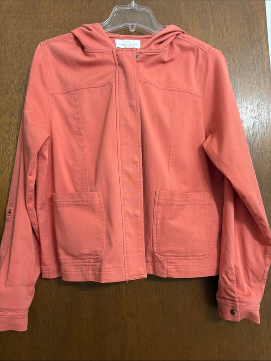 Threads 4 Thought Jackets & Blazers - Threads 4 Thought Coral Utility Hooded Jacket